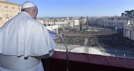 رسالة قداسة البابا فرنسيس  إلى مدينة روما والعالم